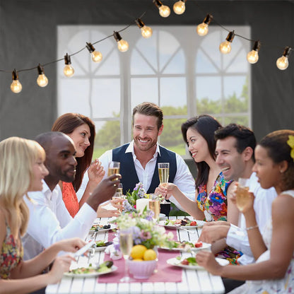 Tente de jardin tente de fête 3x6m avec parois latérales en gris foncé