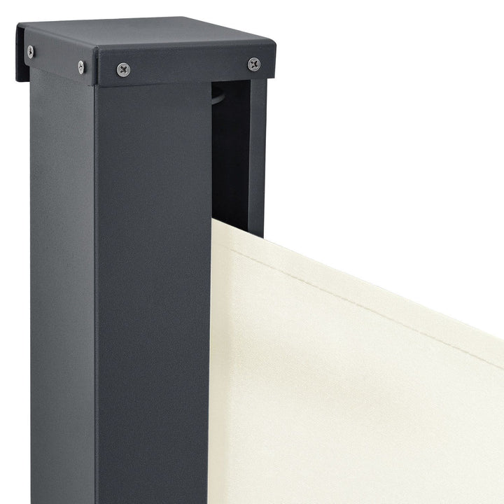 Tenda da sole laterale Dubai 300 x 160 cm beige tenda da sole in poliestere con rivestimento in PU