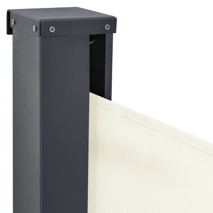 Tenda da sole laterale Dubai 300 x 160 cm beige tenda da sole in poliestere con rivestimento in PU