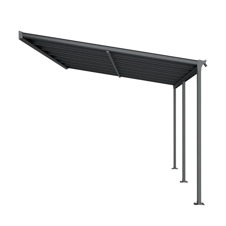 Tetto terrazza Borneo 4 x 3 m grigio scuro