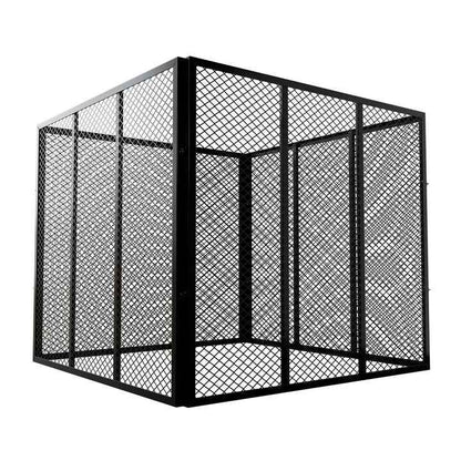 Metall Komposter für Gartenabfälle 450L Schwarz