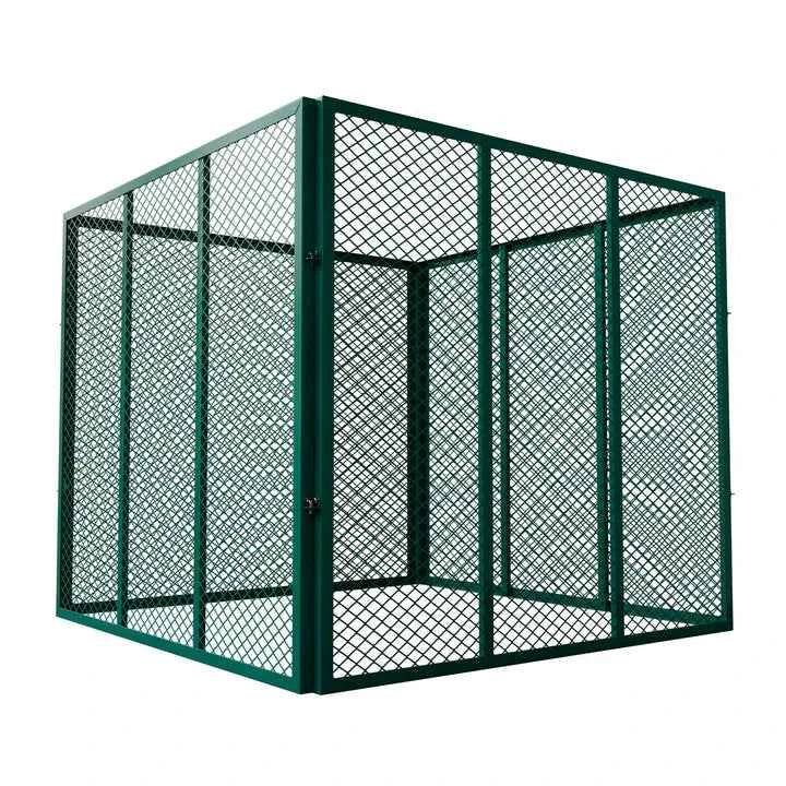 Metall Komposter für Gartenabfälle 450L Dunkelgrün