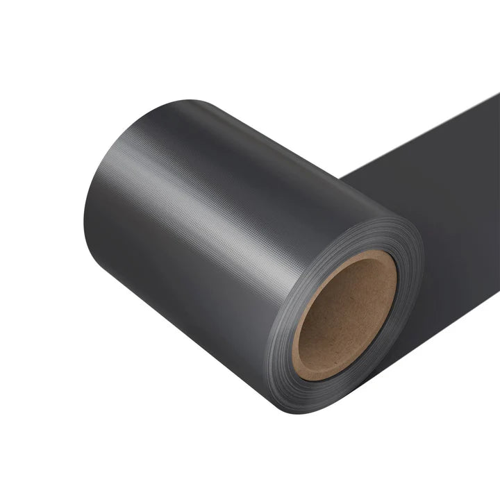 Panneau de clôture à bandes d'intimité en PVC anthracite, lot de 4