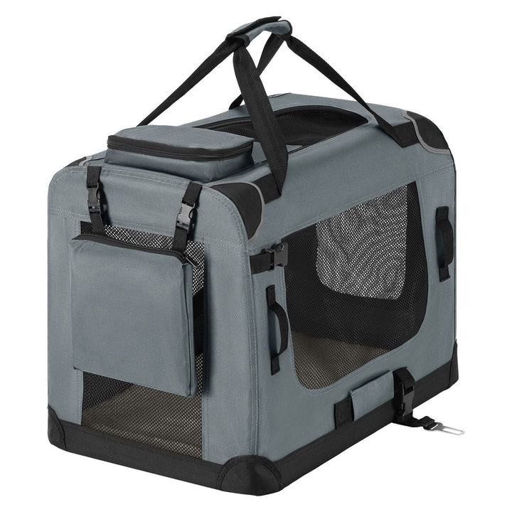 faltbare Hundetransportbox Lassie M Grau