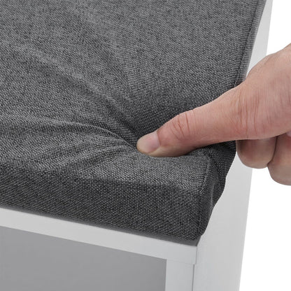 Schuhregal 104x30x48 cm Weiss