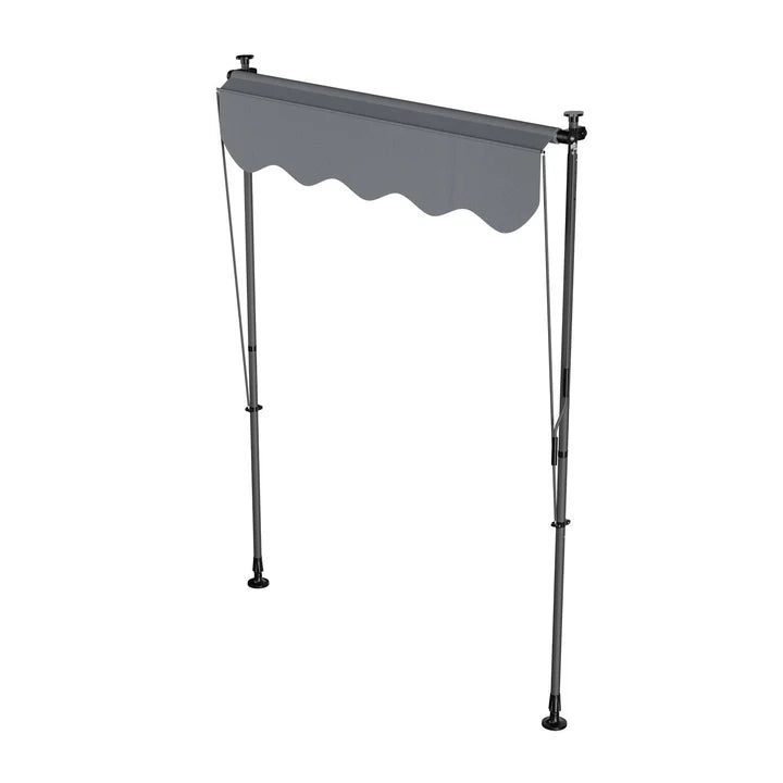 Klemmmarkise Kapstadt 150x120 cm Grau - Palo24