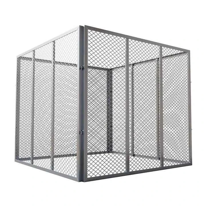 Metall Komposter für Gartenabfälle 800L Silber