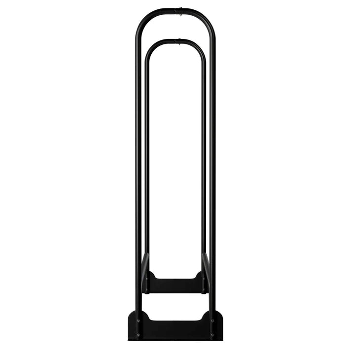 Kaminholzregal aussen mit Abdeckung Grösse M Schwarz