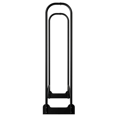 Kaminholzregal aussen mit Abdeckung Grösse M Schwarz