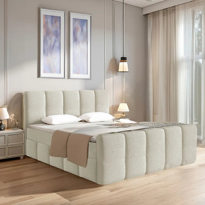 Boxspringbett Manitoba 180x200 cm Beige