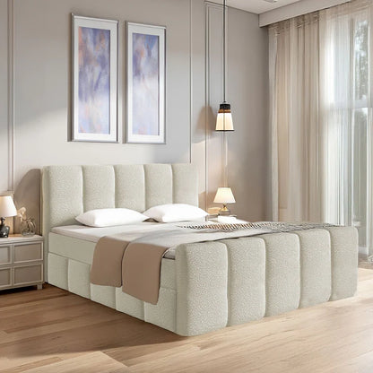 Boxspringbett Manitoba 180x200 cm Beige