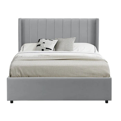 Polsterbett Savona 140 - Hellgrau