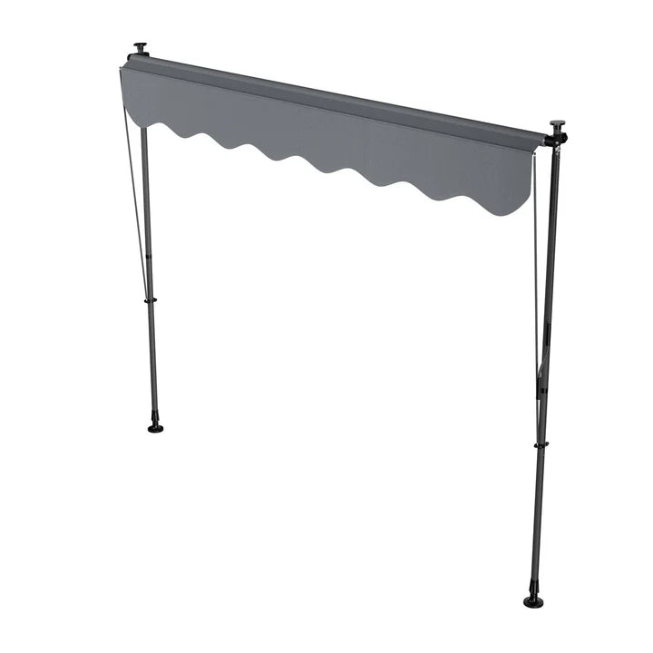 Klemmmarkise Kapstadt 250x120 cm Grau - Palo24