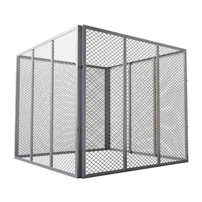 Metall Komposter für Gartenabfälle 450L Silber