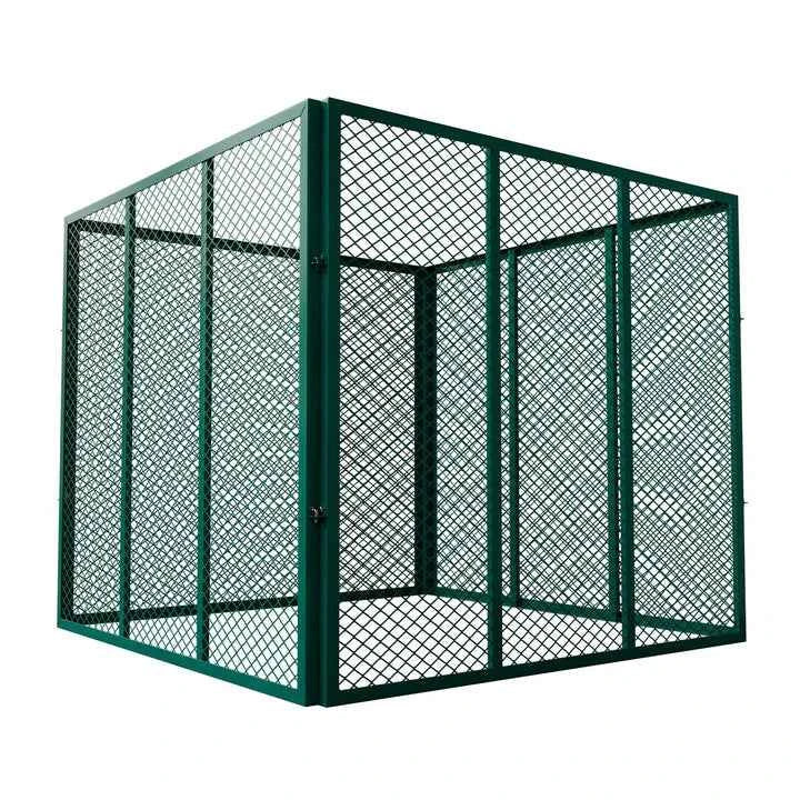 Metall Komposter für Gartenabfälle 800L Dunkelgrün