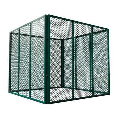 Metall Komposter für Gartenabfälle 800L Dunkelgrün