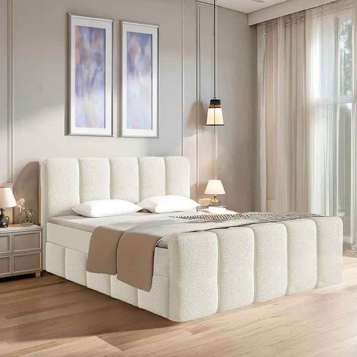 Boxspringbett Manitoba 180x200 cm Creme
