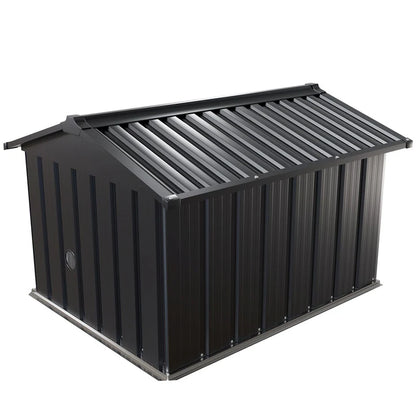 Mähroboter Garage MGMT1 aus Metall mit Satteldach in anthrazit