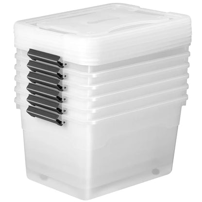 Aufbewahrungsbox mit Deckel 45 L 6er Set