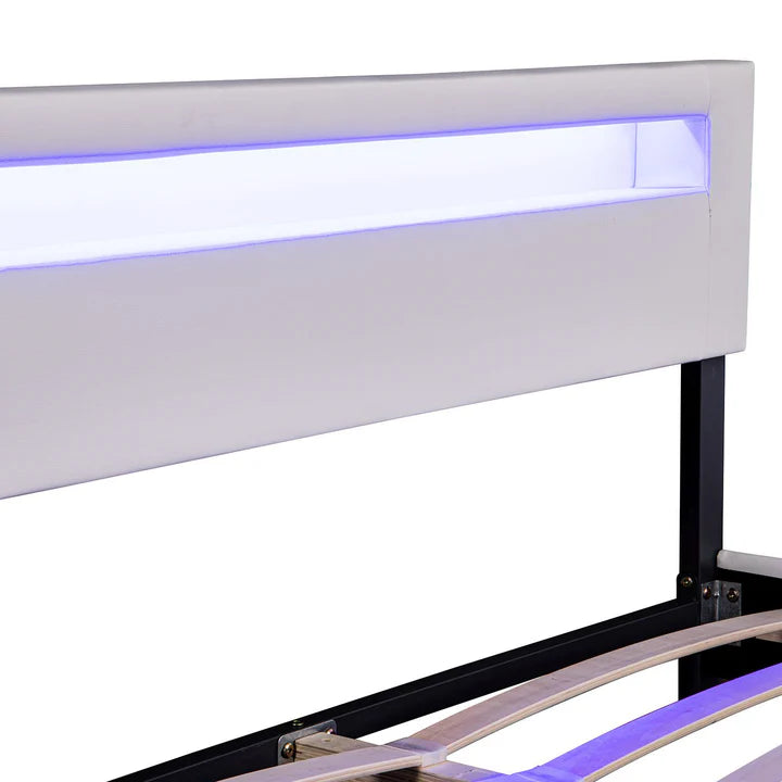 Lit capitonné Paris 160 x 200 cm - blanc