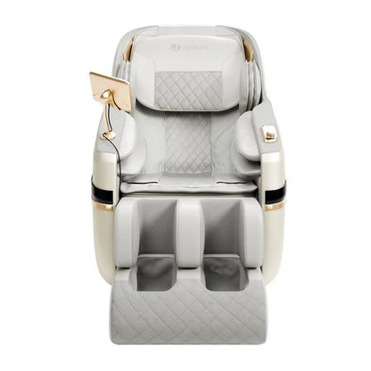 Massagesessel Naxos Bluetooth & Heizung Weiss Hellgrau
