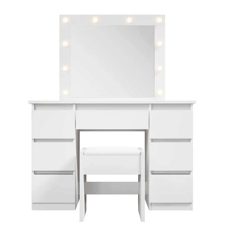 Schminktisch mit Spiegel Talea mit Hocker Melly