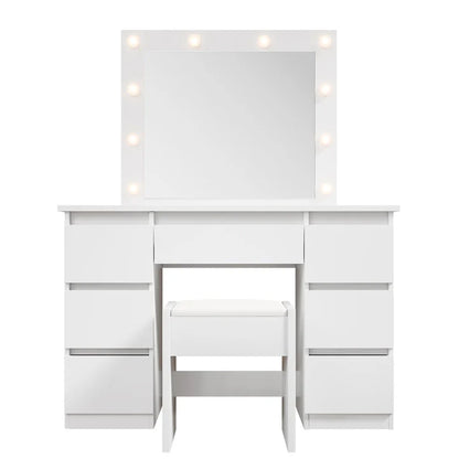 Schminktisch mit Spiegel Talea mit Hocker Melly