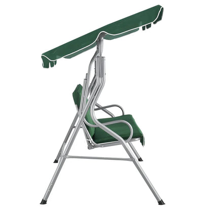 Hollywoodschaukel Cecina 3-Sitzer beschichtetes Stahlgestell in grün