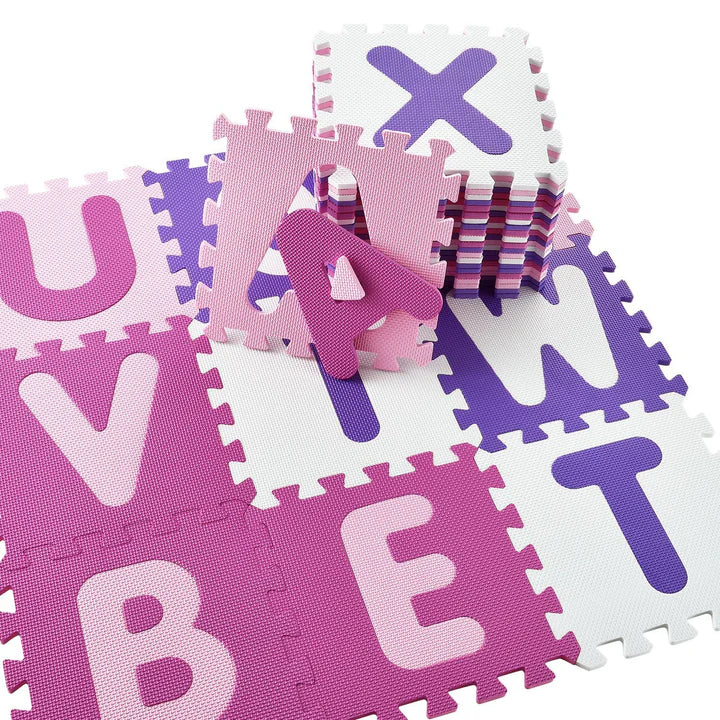 Tappetino puzzle per bambini Juna 36 pezzi dalla A alla Z e da 0 a 9