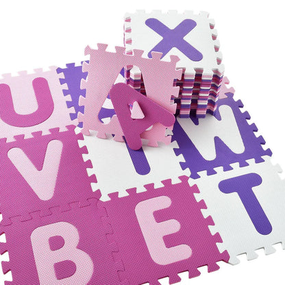 Tappetino puzzle per bambini Juna 36 pezzi dalla A alla Z e da 0 a 9