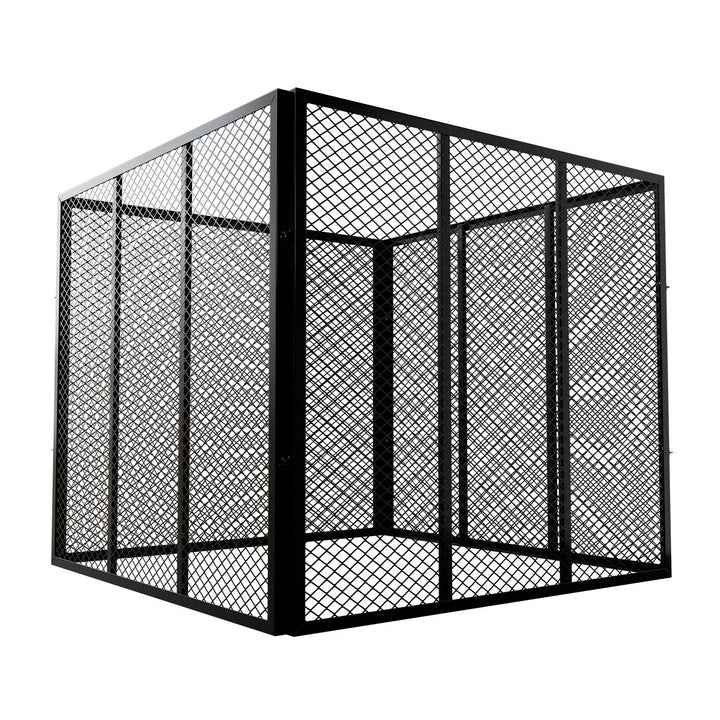 Metall Komposter für Gartenabfälle 800L Schwarz