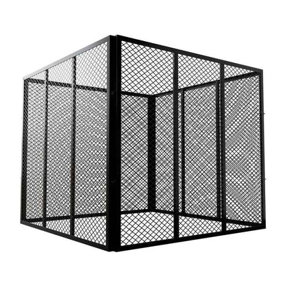 Metall Komposter für Gartenabfälle 800L Schwarz