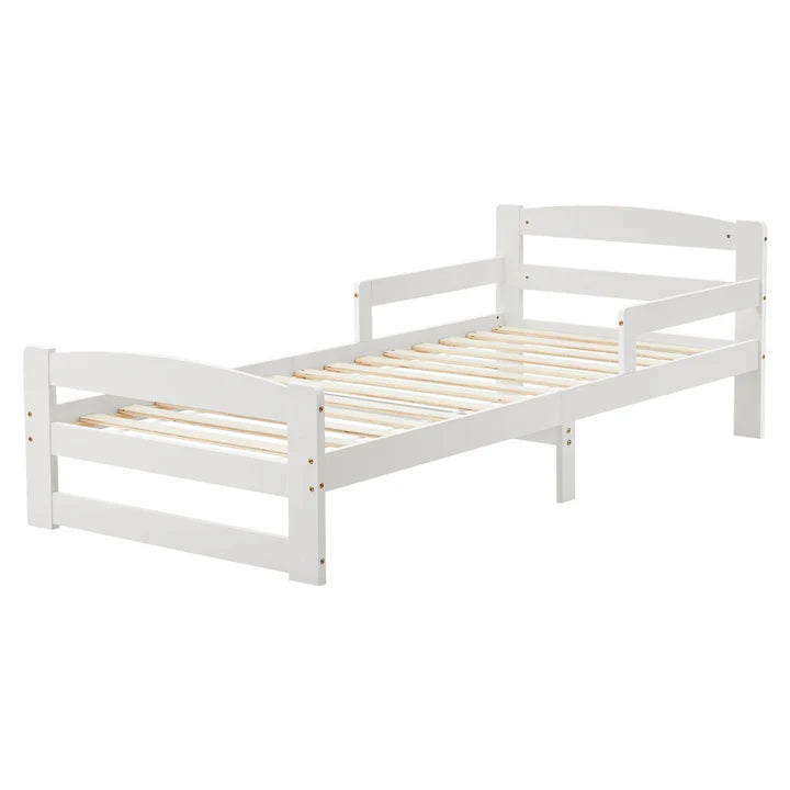 Letto per ragazzi 90 x 200 cm letto in legno Arona con rete a doghe bianco