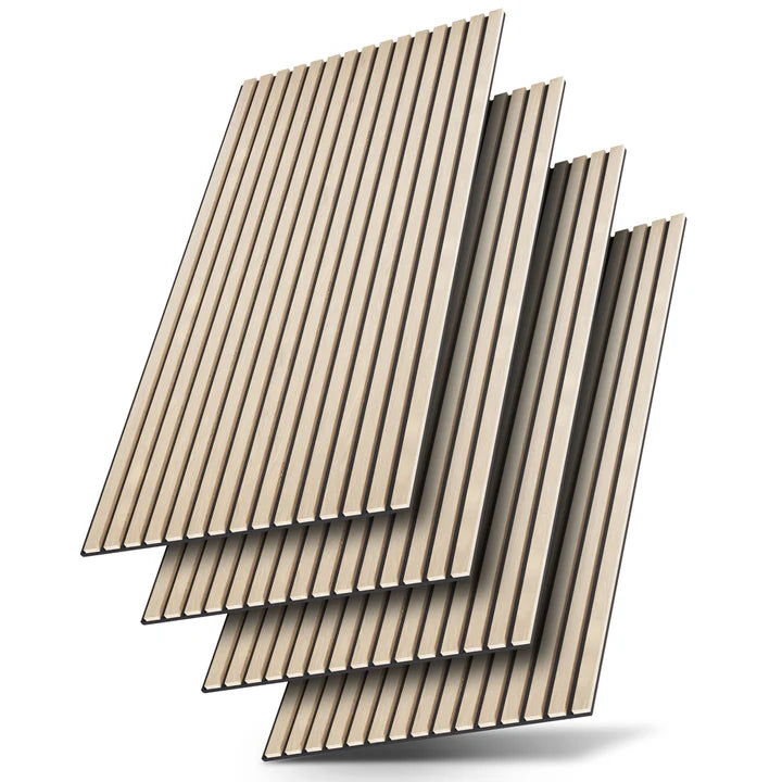 Wandpaneele 4er Set Akustik Schwarz