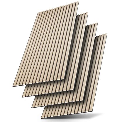 Wandpaneele 4er Set Akustik Schwarz