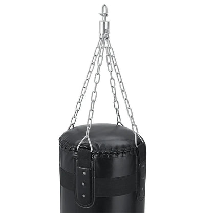 Sacco da boxe da 30 kg con catena in acciaio a 4 punti e moschettone