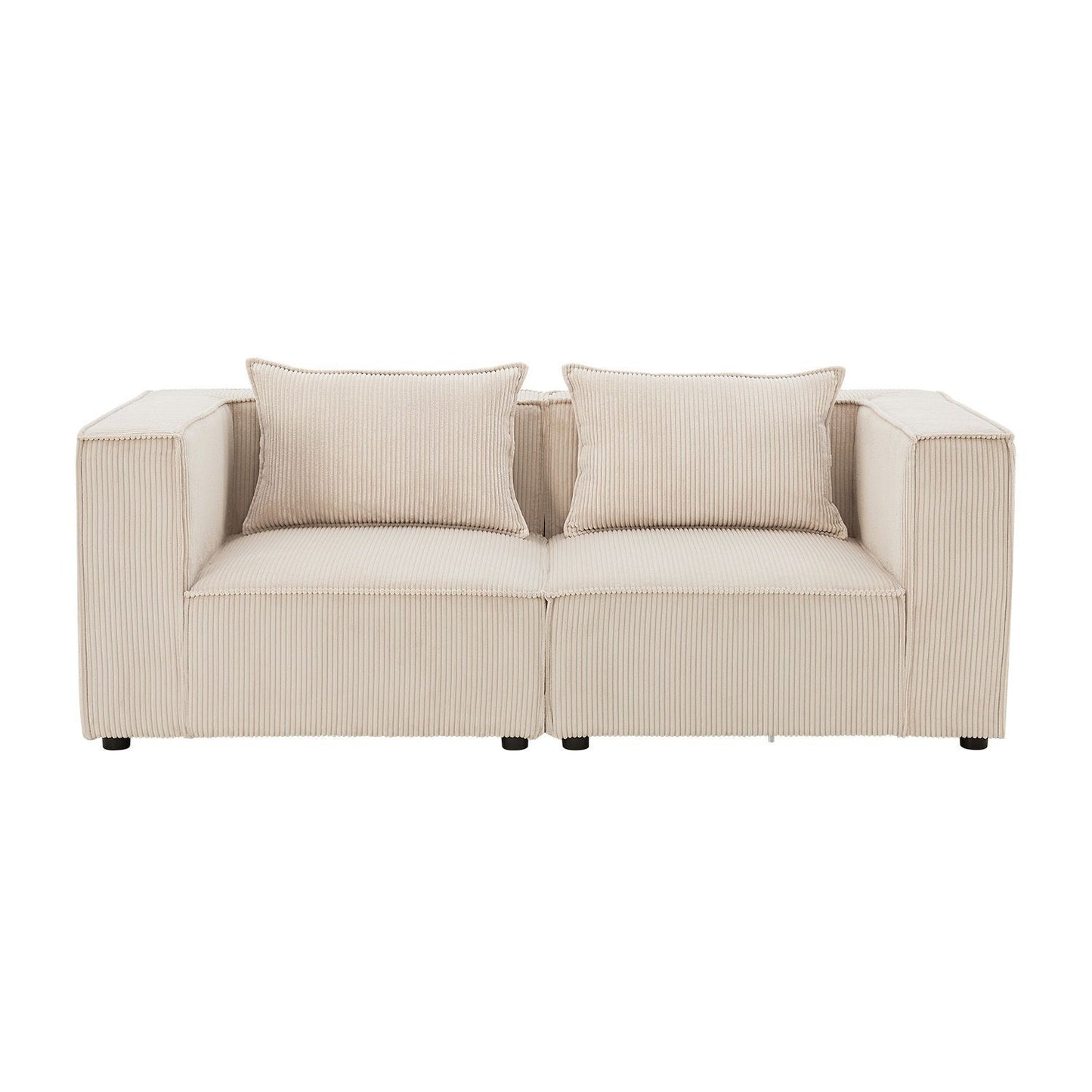 Modulares Sofa Domas S - 2 Sitzer Beige