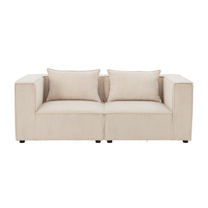 Modulares Sofa Domas S - 2 Sitzer Beige