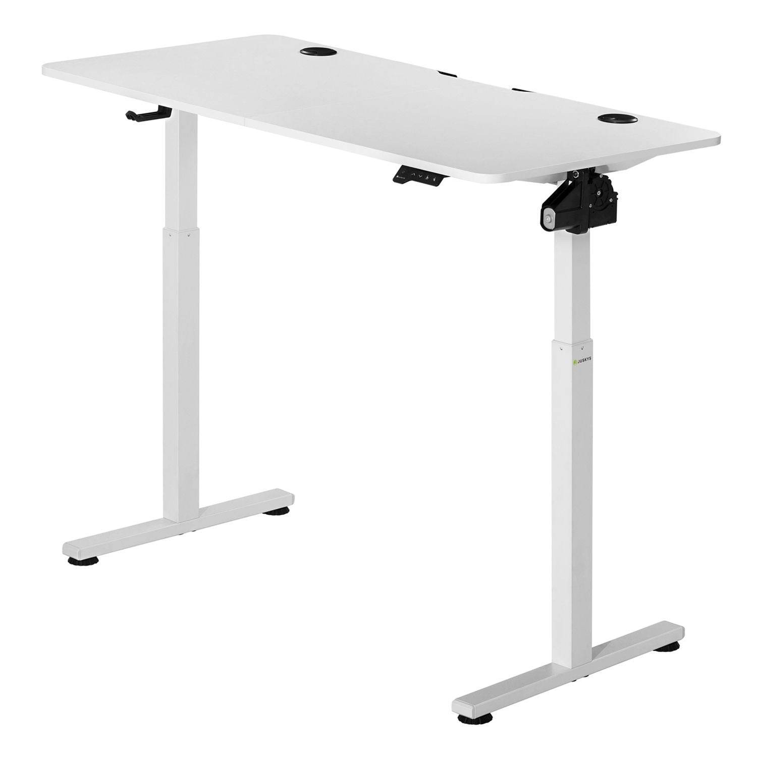 Elektrisch verstellbarer Schreibtisch 120x60 cm Weiss - Palo24