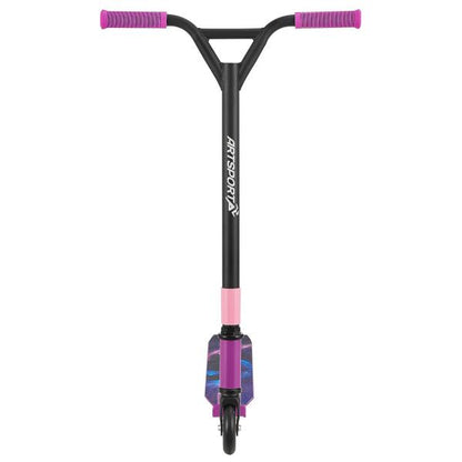 Stunt Scooter Galactic Cruiser en Violet Noir Trick Scooter avec direction à 360°