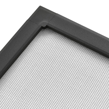 Fliegengitter 130x150 cm für Fenster Grau - Palo24