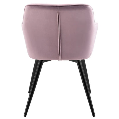 Loungesessel Tarje mit Samtbezug in rosa