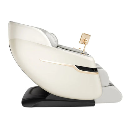 Massagesessel Naxos Bluetooth & Heizung Weiss Hellgrau