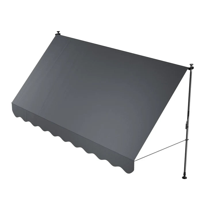 Klemmmarkise Kapstadt 350x120 cm Grau - Palo24