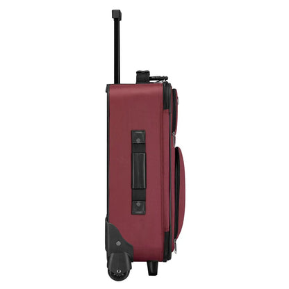 Set valigie trolley Athen - Bordeaux Set da 5 pezzi con 2 trolley, borse a tracolla e 2 beauty case