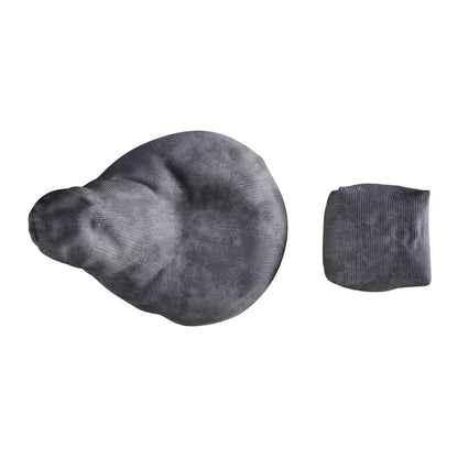 Sitzsack Chillex XL mit Hocker Cord Sessel Dunkelgrau - Palo24