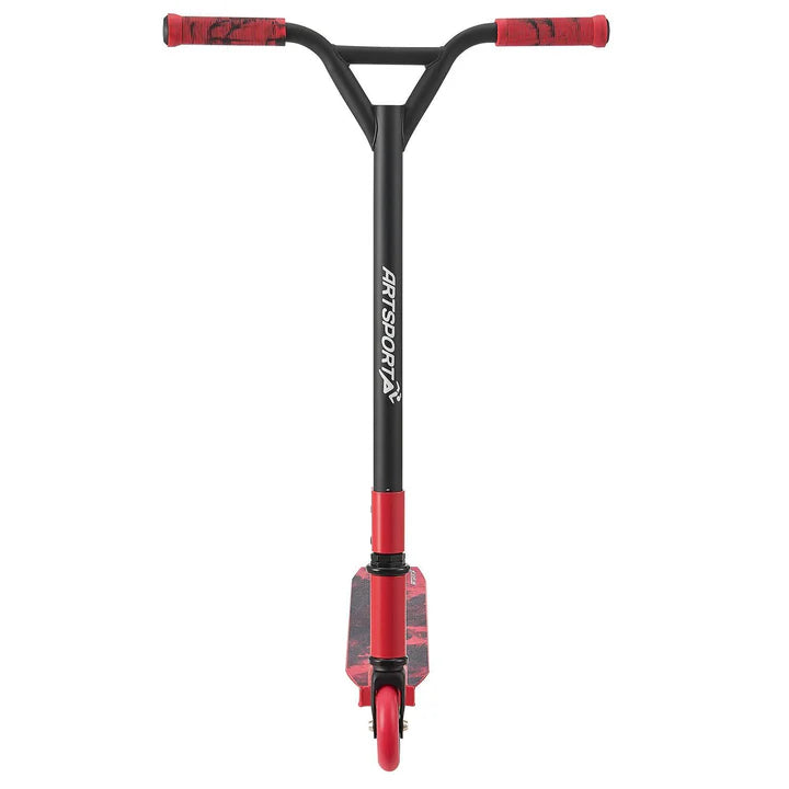 Stunt Scooter Red Smoke in Rot Schwarz Trick Roller mit 360° Lenkung
