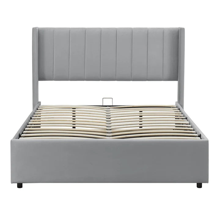 Polsterbett Savona 140 - Hellgrau