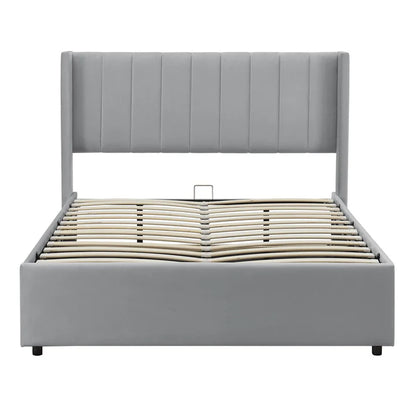 Polsterbett Savona 140 - Hellgrau