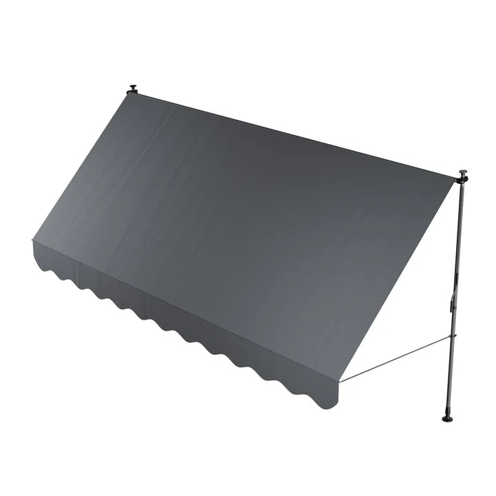 Klemmmarkise Kapstadt 400x120 cm Grau - Palo24